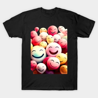 Magic of Smiles: Be Happy on a Dark Background T-Shirt